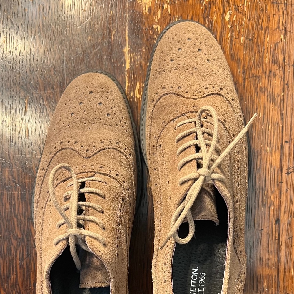 Benetton Oxford shoes, size 37, tan colour